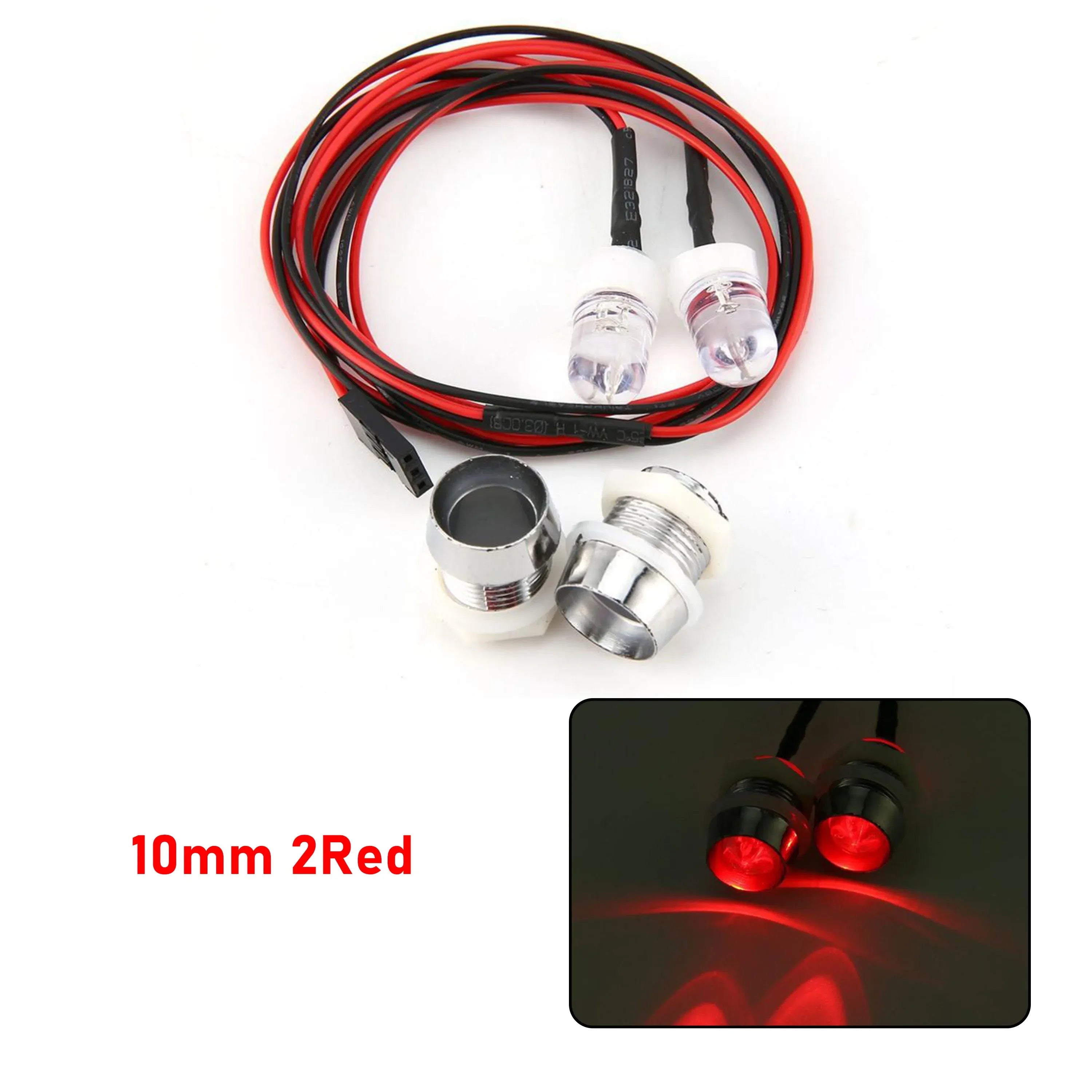 RC LED Light Kit Headlamps for 1/10 1/8 1/12 RC Car Truck Crawler Drift Car Headlight alternate view