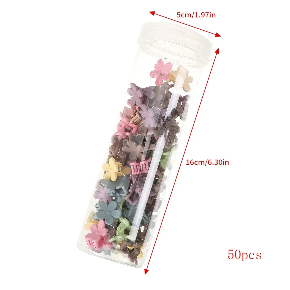 50PCS/Set Cute Hair Claws Small Size Mini Hairpin Hair Clips For Girls Korean Side Cl alternate view
