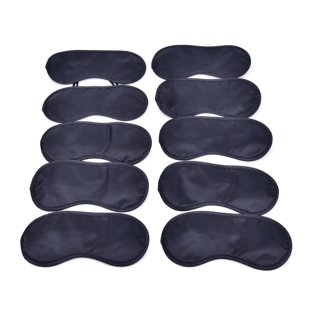 Sleep Eye Mask for Travel | 10 Pack Blackout Blindfold Set alternate view