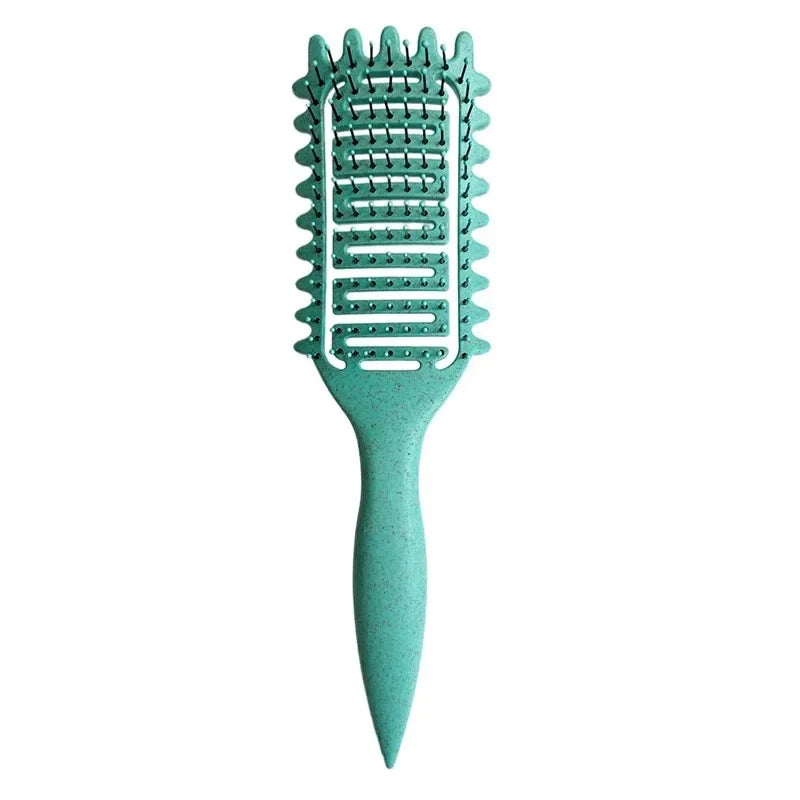 Curl Define Styling Brush Hollow Out Detangling Comb For Wet Dry Curly Hair Shaping B lifestyle view