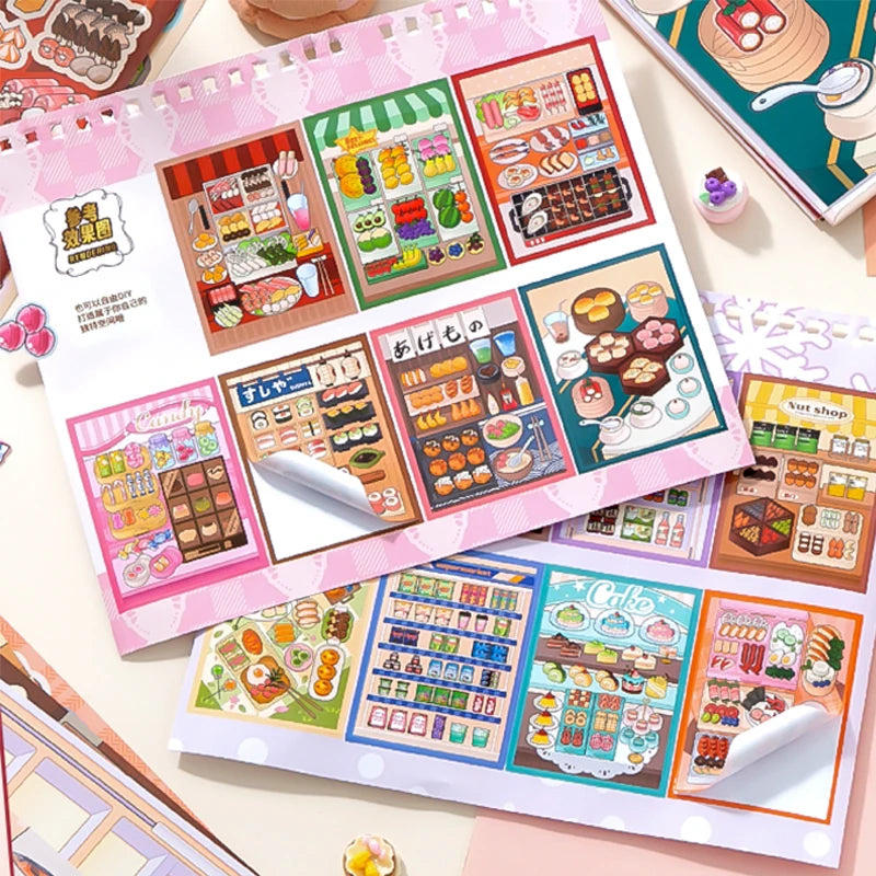 30pcs Daily Life Sticker Book | Organized Journal Supplies lifestyle view