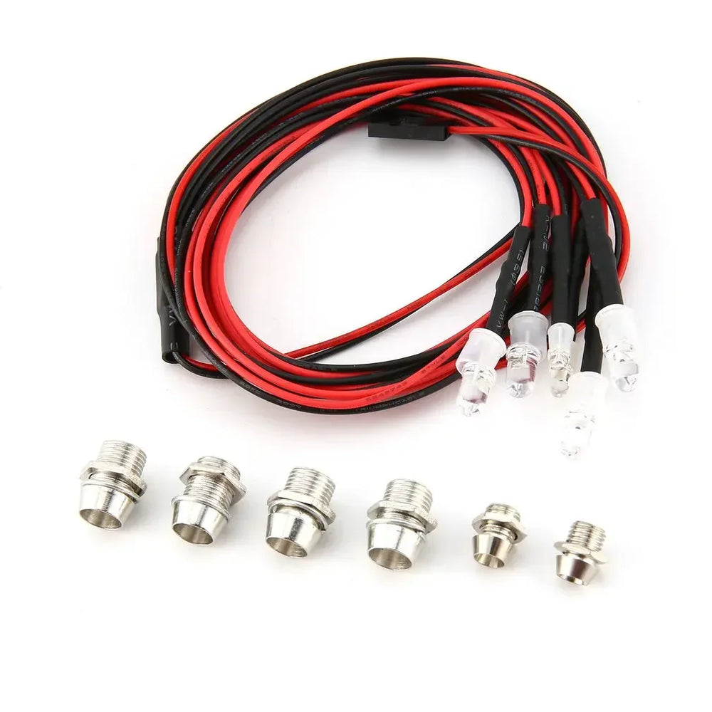 RC LED Light Kit Headlamps for 1/10 1/8 1/12 RC Car Truck Crawler Drift Car Headlight lifestyle view