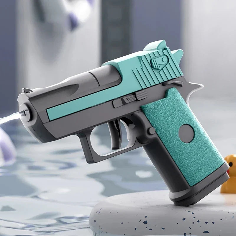 Mini Water Pistol | Mechanical Continuous Firing Water Gun for Summer Pool Play lifestyle view