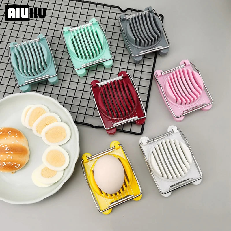 Egg Slicer Chopper | Stainless Steel Manual Food Processor for Eggs and Vegetables