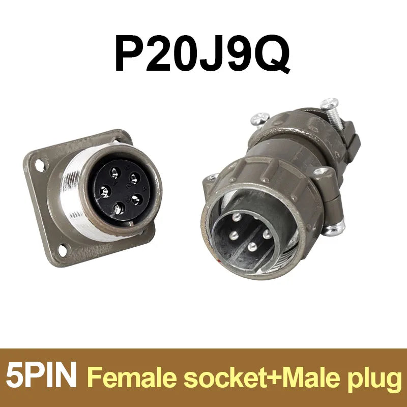 P20 Series Connector 2 3 4 5 7 Core 20mm Plug and Socket | Waterproof Circular Conn additional angle