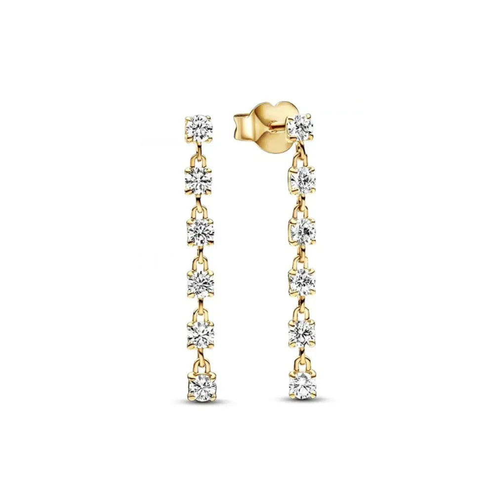 925 Sterling Silver Snowflake Heart Earrings | Fine Stud Earrings for Women close-up view