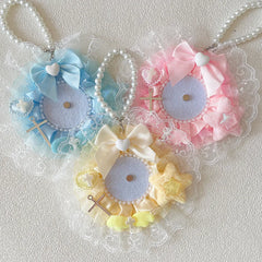58mm Ita Bag Badge Holder Lace Badge Holder Itabag Decoration Fill Pin Holder Handmad alternate view