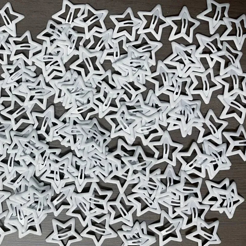 10pcs Colorful Star BB Hair Clips Girls Y2K Cute Star Barrettes Women Simple Metal Sn alternate view