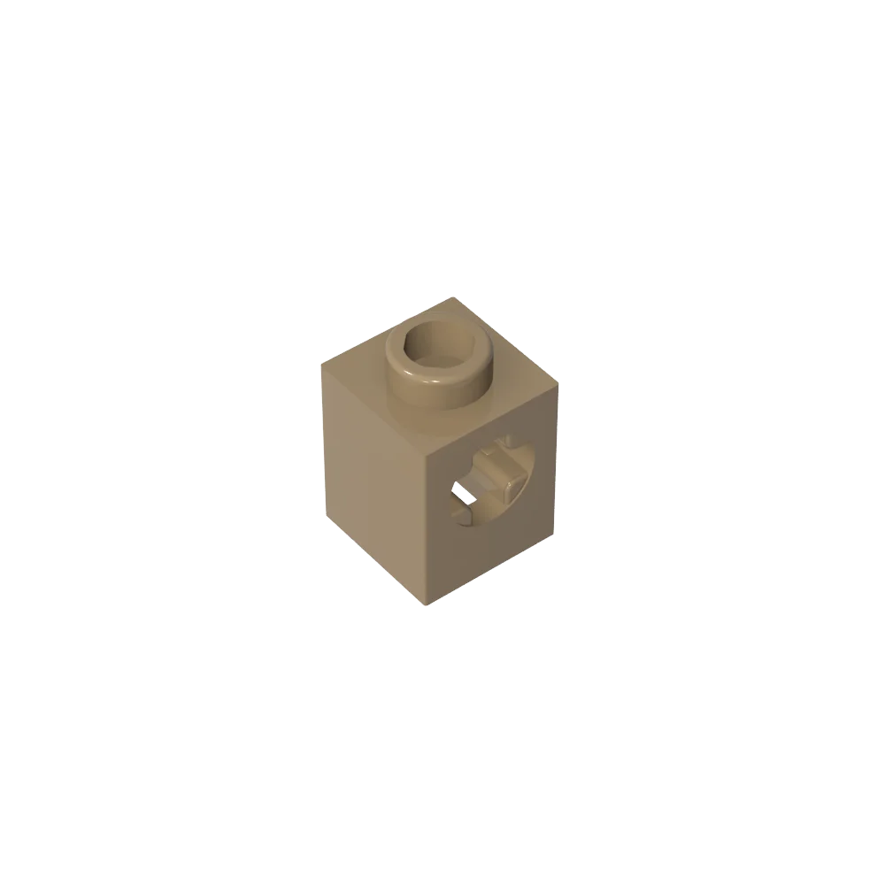 Gobricks GDS-2196 Technical Brick 1 x 1 with Axle Hole | Building Block for Lego additional angle