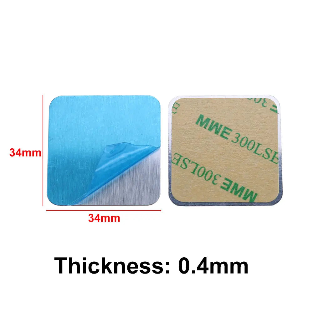 Silver Magnetic Metal Plate for Phone Holder 10 Pcs