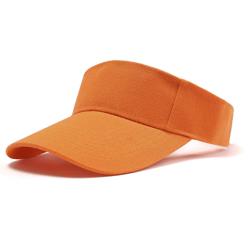 Unisex Outdoor Sports Hat | UV Protection Adjustable Visor Cap for Tennis Golf Running close-up view