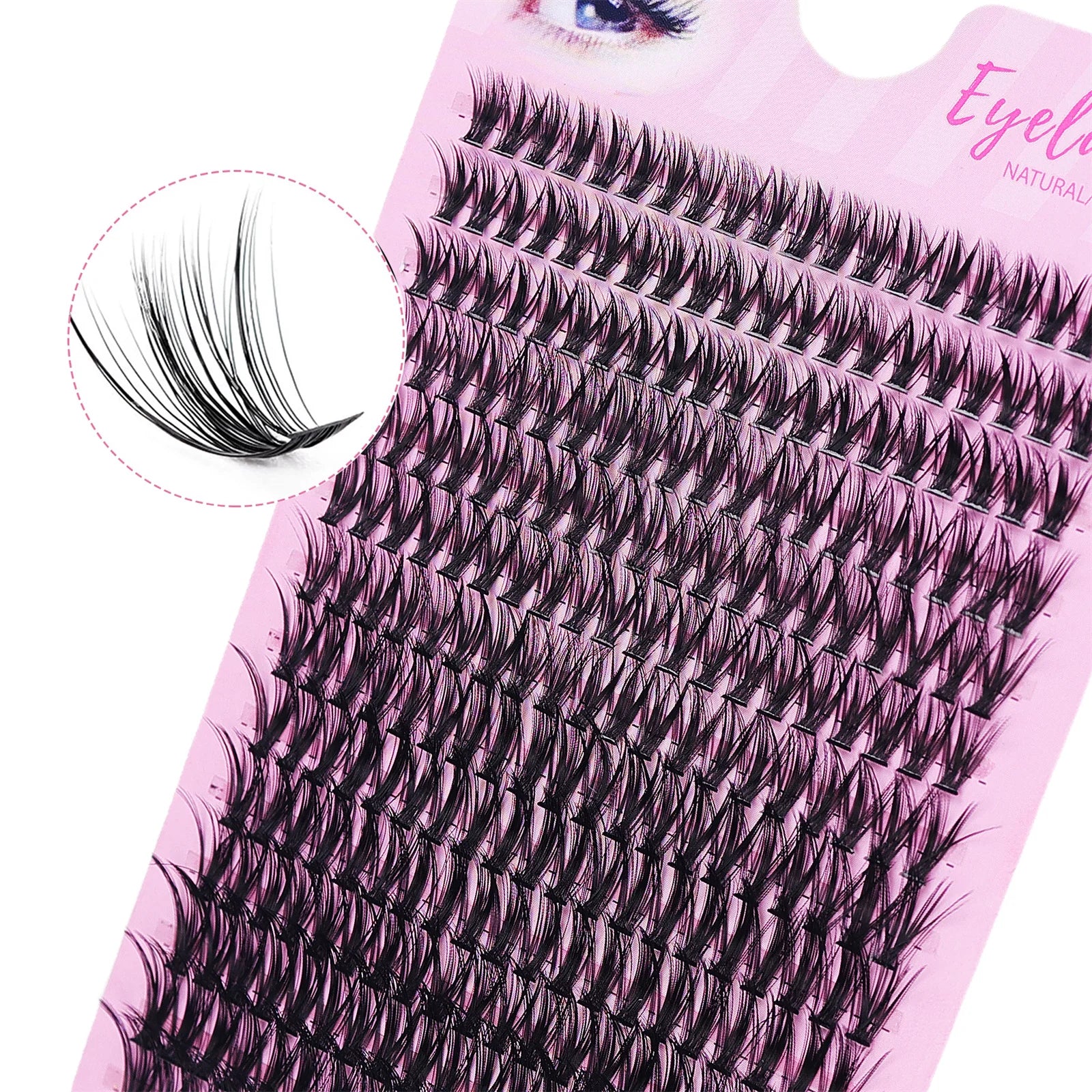 280pcs 40D Clusters False Eyelashes DIY Volume Individual Wispy Fluffy Lash Extension lifestyle view