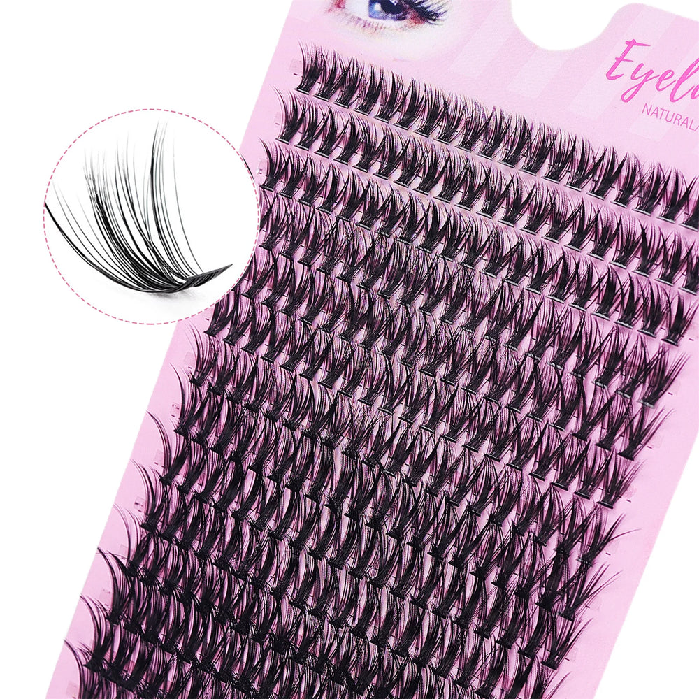 280pcs 40D Clusters False Eyelashes DIY Volume Individual Wispy Fluffy Lash Extension lifestyle view
