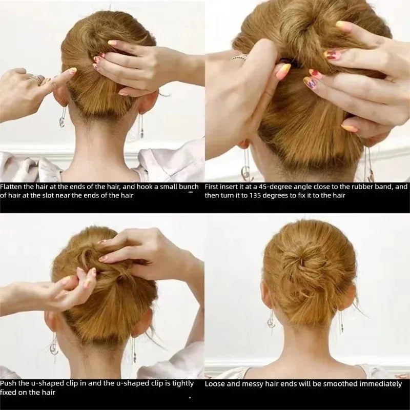 50pcs 5cm Bridal Bun Secure Styling Bobby Hair Clip U Shaped Hairpins Salon Hair Styling Tools XKBJ18
