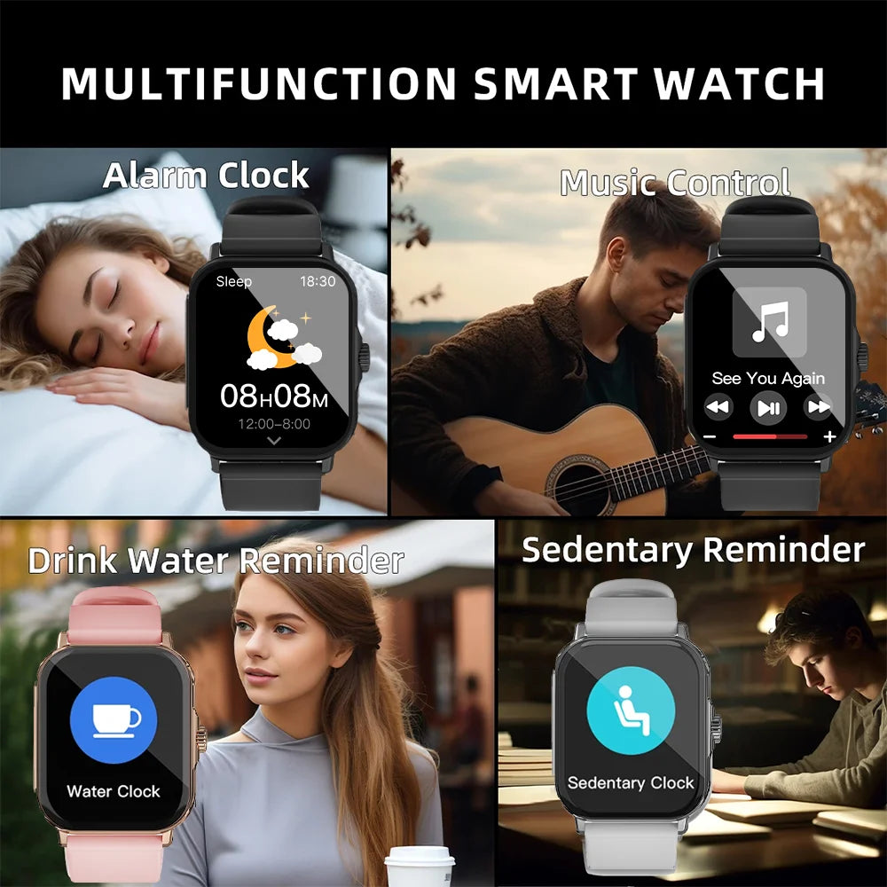 KESHUYOU H6 Plus Smart Watch | 1.85-Inch Bluetooth Calling Fitness Tracker lifestyle view