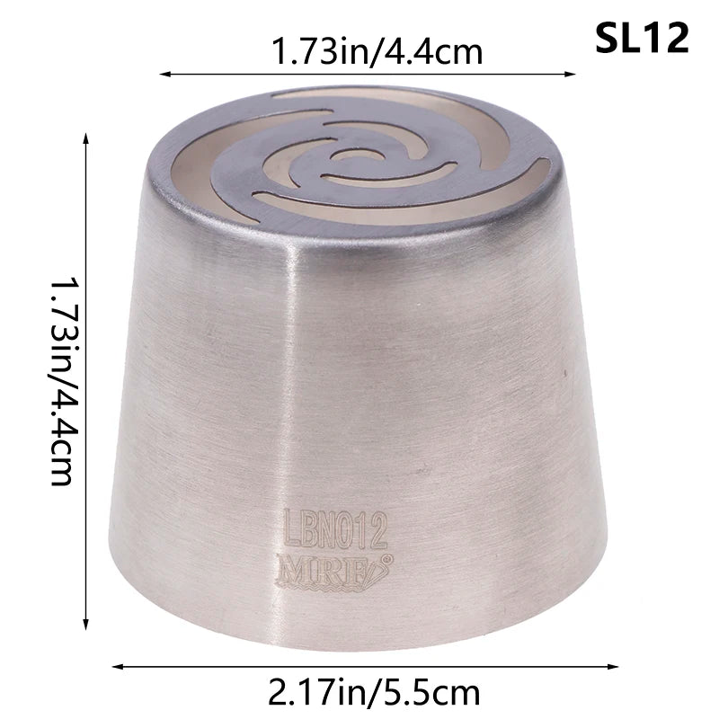 1Pc Stainless Steel Russian Piping Tips Christmas Cake Icing Frosting Nozzles For Cup lifestyle view