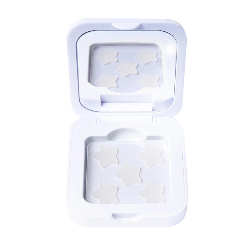 Star Shaped Hydrocolloid Acne Patches | Invisible Pimple Stickers with Mirror lifestyle view