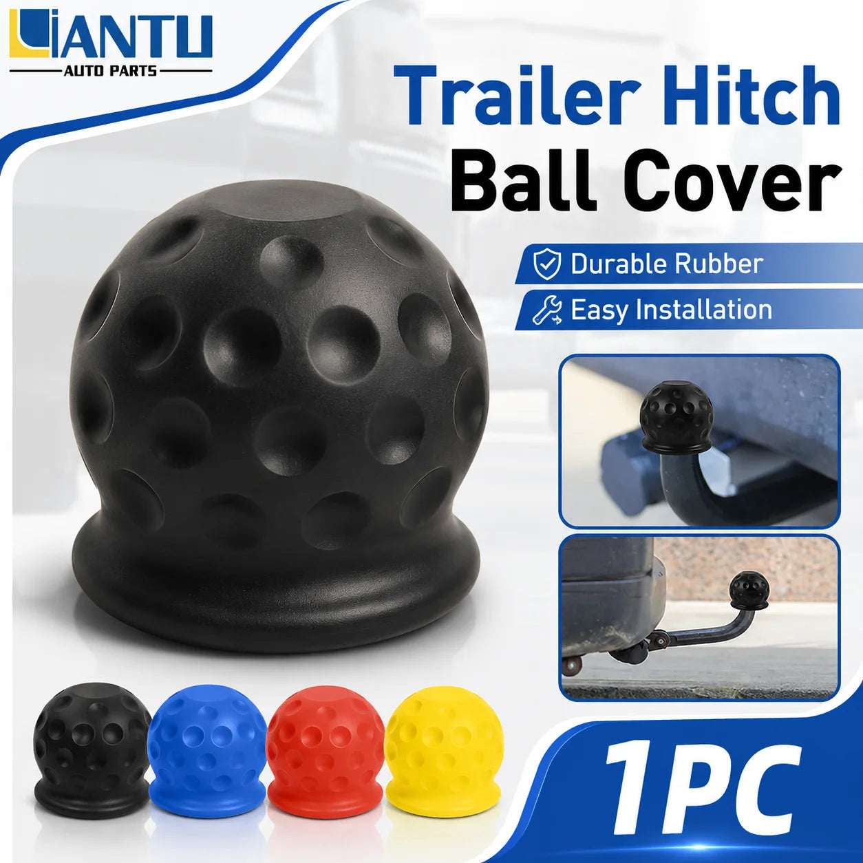 Rubber Trailer Hitch Ball Cover Dustproof Anti Rust