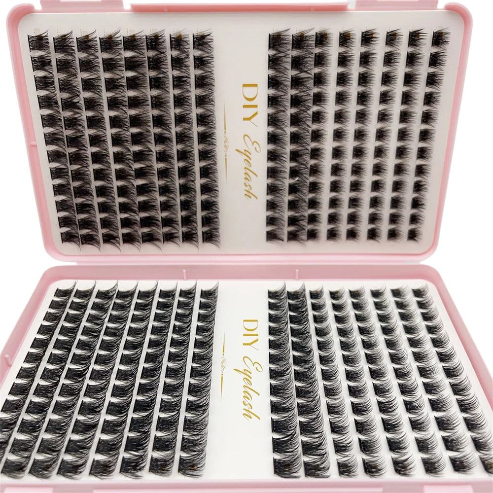 384pcs Individual Lashes Eyelash Book Clusters | DIY Cluster Eyelash Extensions for Home detail view