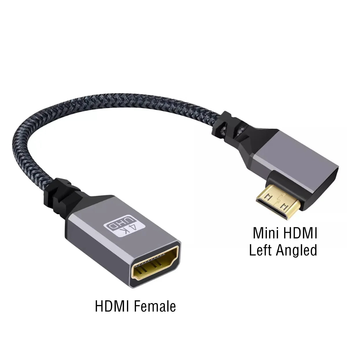 4K 60Hz HDMI-Compatible Extension Cable | Male to Female Adapter for Micro/Mini HDMI alternate view