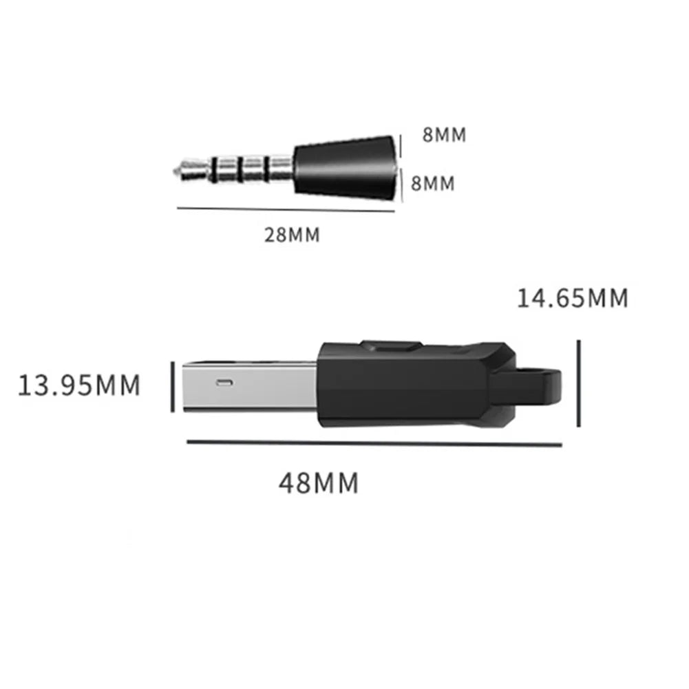 Wireless Bluetooth 5.0 Audio Adapter for PS5 PS4 PC | Low Latency Game Headset Tran additional angle