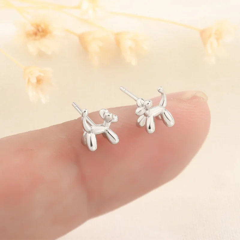 925 Silver Needles Lovely Mini Stud Earrings Women Cute Heart Star Moon Daisy Christmas detail view