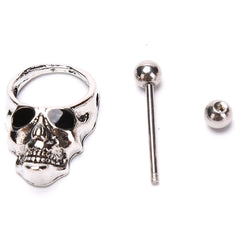 Hot! Skull Bars Nipple Ring Piercing Bar Stainless Steel Barbell Body Breast Jewelry detail view