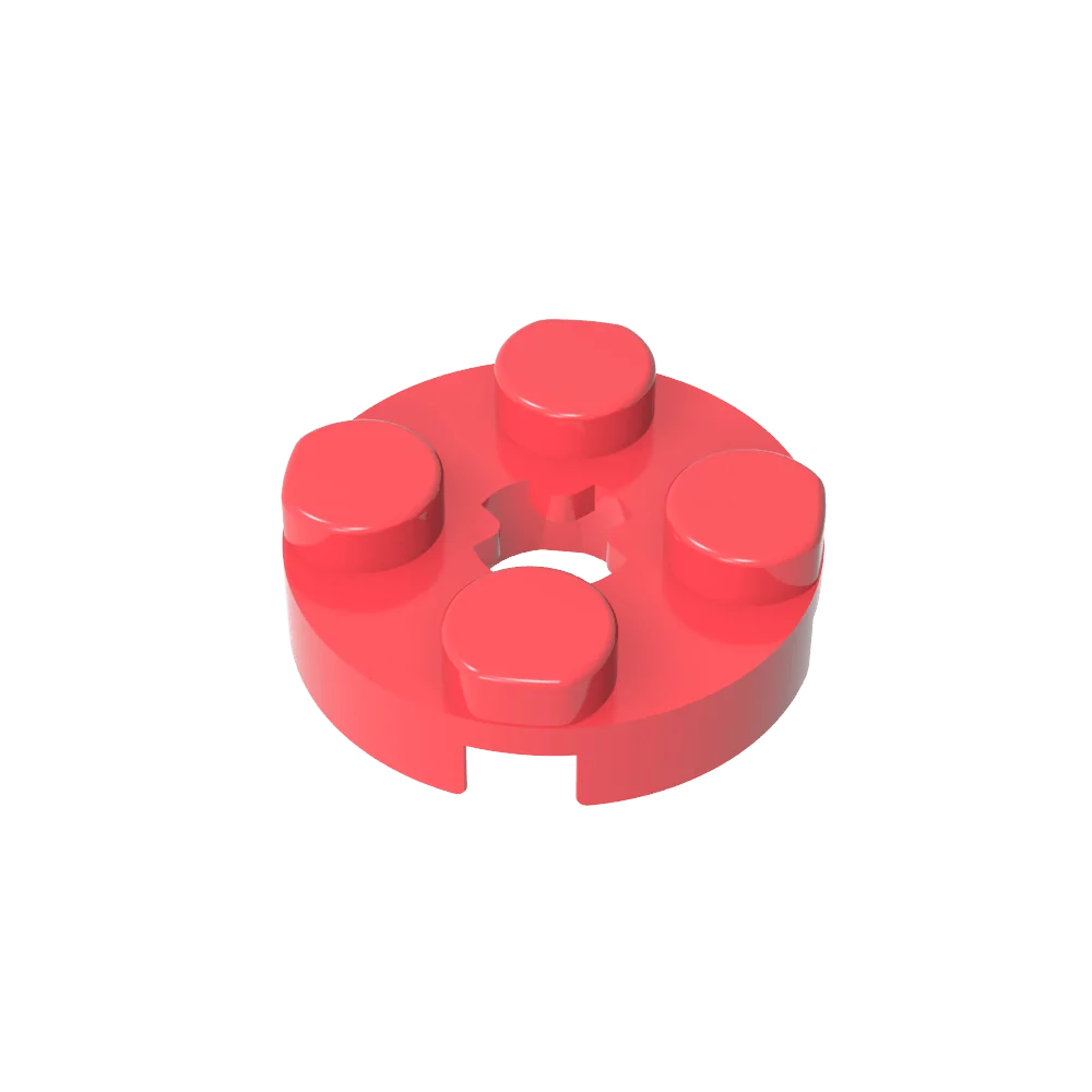 Gobricks GDS-609 PLATE 2X2 ROUND | Compatible Building Blocks for DIY Educational M additional angle