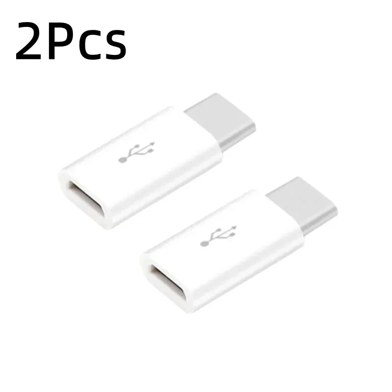 1/3Pcs Micro USB Female To Type C Male Adapter OTG Converter Micro-B To USB-C Connector detail view