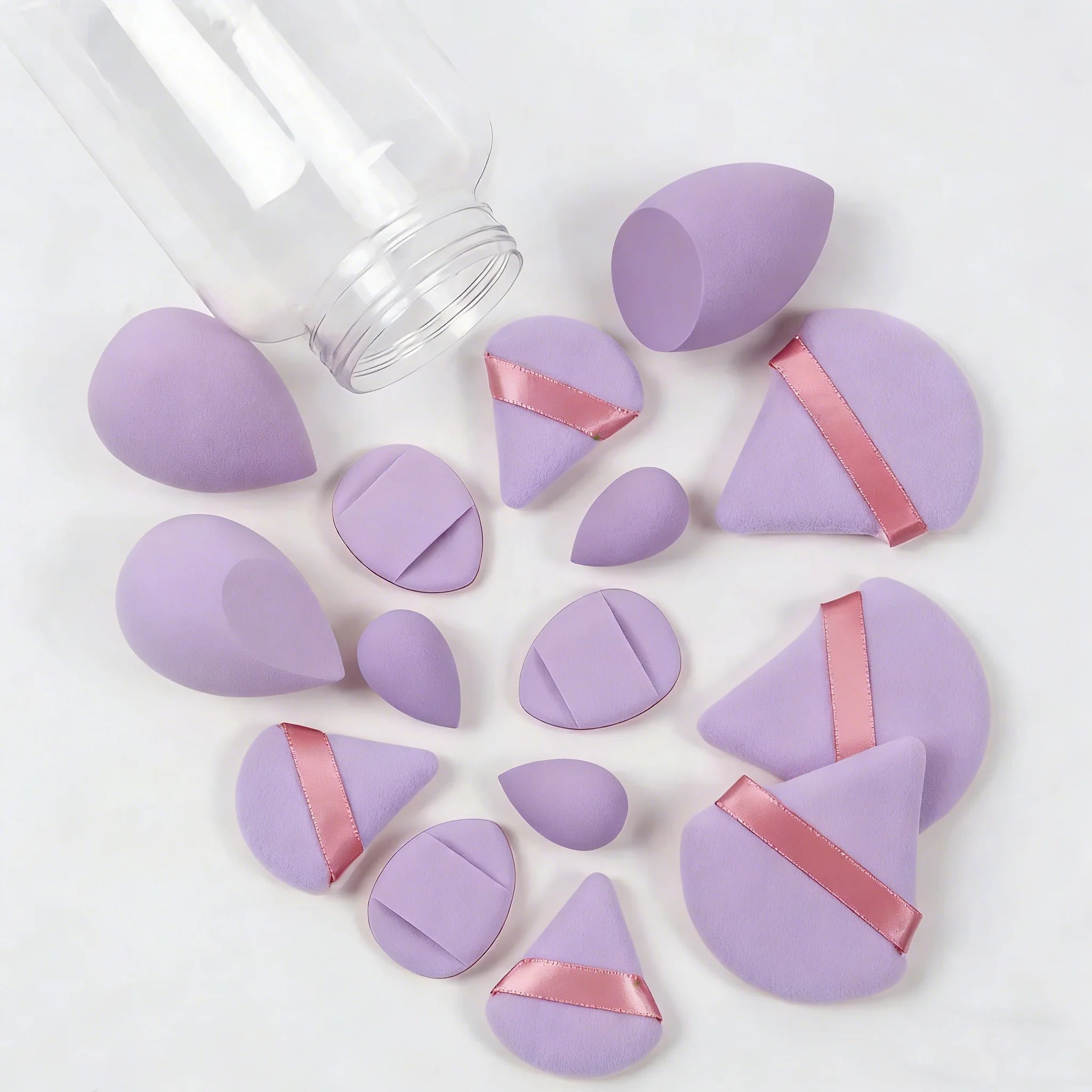 12pcs/15pcs Makeup Sponge Set | Super Soft Foundation Blender & Powder Puffs lifestyle view