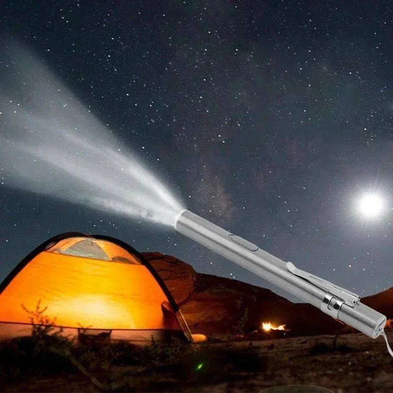 Mini Portable Penlight LED Flashlight | USB Rechargeable Medical and Outdoor Torch detail view
