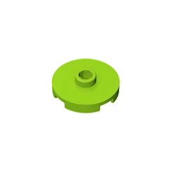 Gobricks GDS-1041 Tile Round 2x2 with Open Stud | Compatible Building Block for DIY Educ detail view
