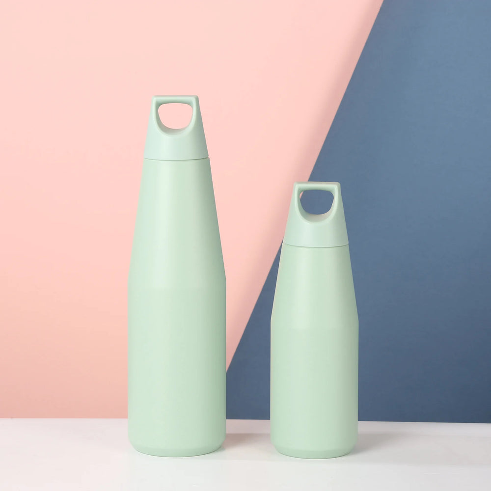 Steel Japanese Style Vacuum Thermos 580/1080ml Double Wall Ice Cooler Home Vacuum Sports detail view