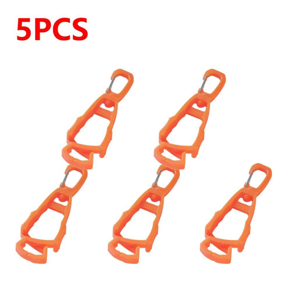 1-10pcs Glove Clips For Work Glove Holders Glove Belt Clip With Hook Portable Work Glo close-up view