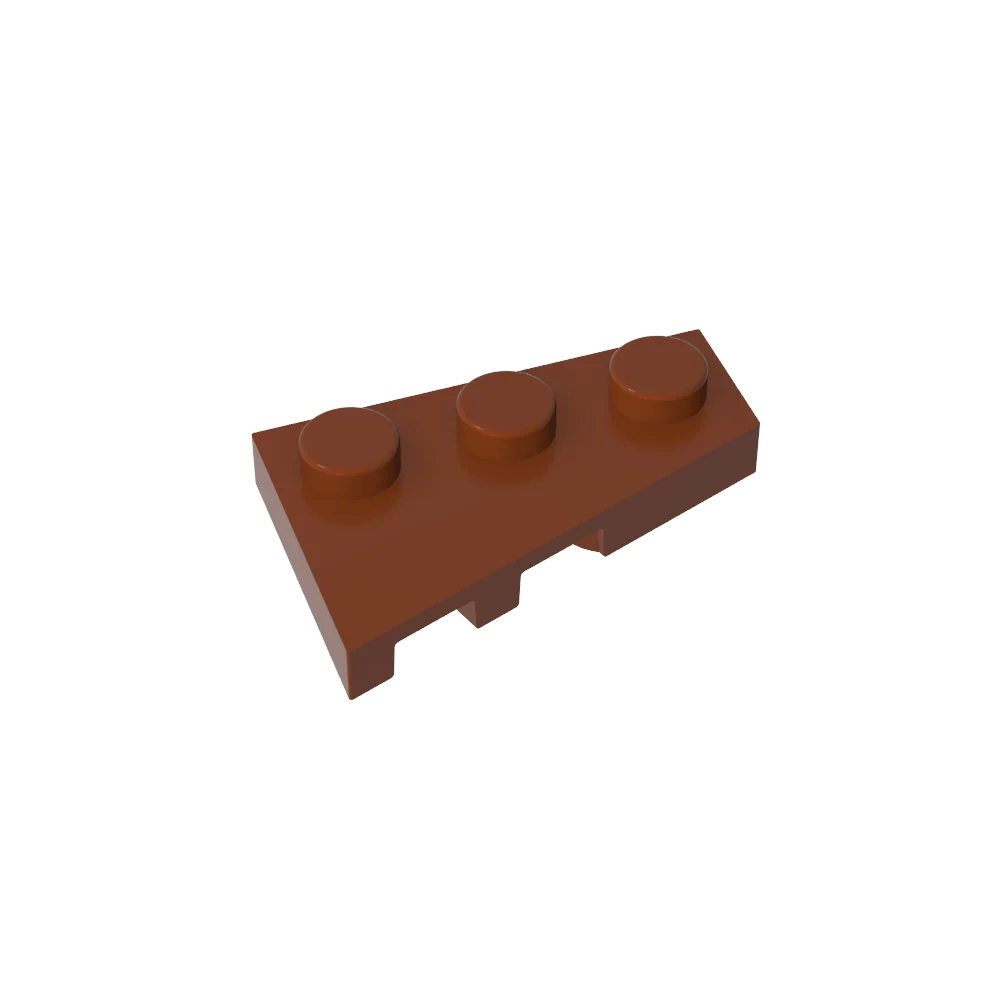 Gobricks GDS-547 Wedge Plate 3 x 2 Right | Compatible Building Block for DIY Creati additional angle