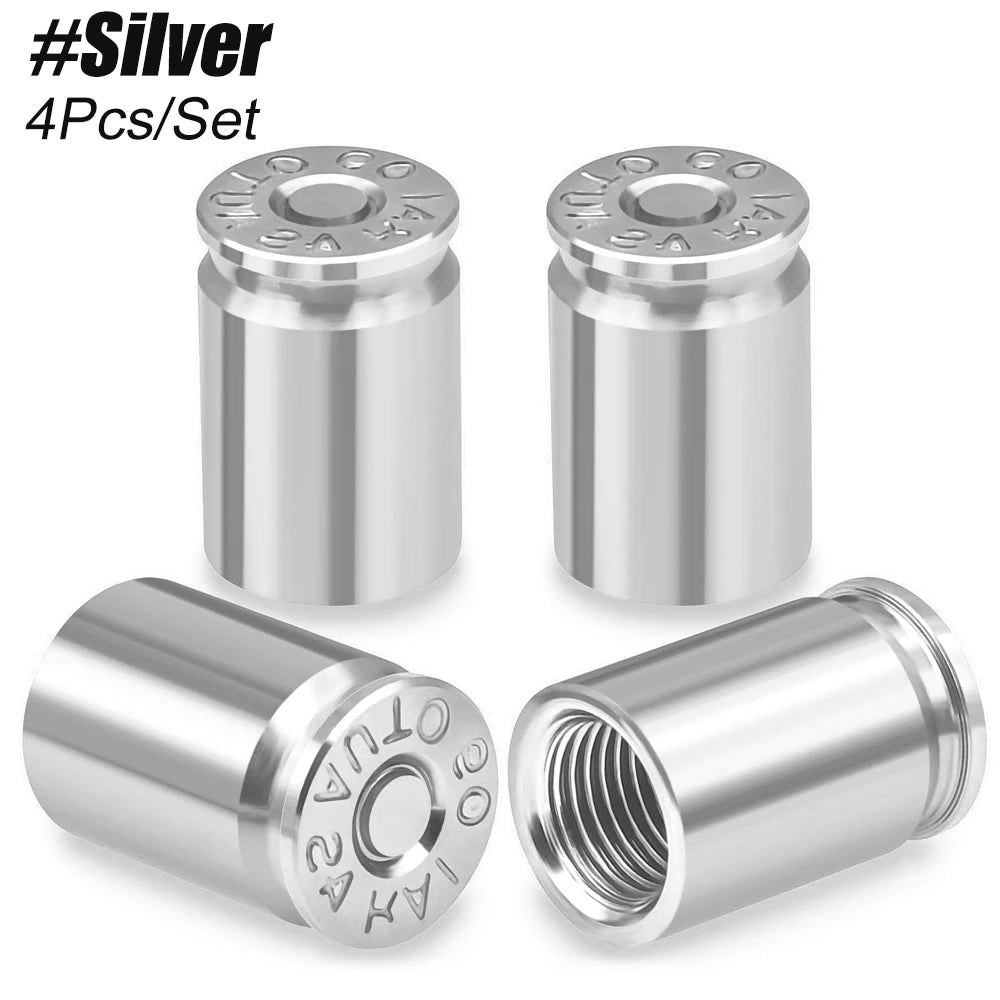 4PCS Tire Valve Stem Caps Leak Proof Universal Car Stem Covers detail view
