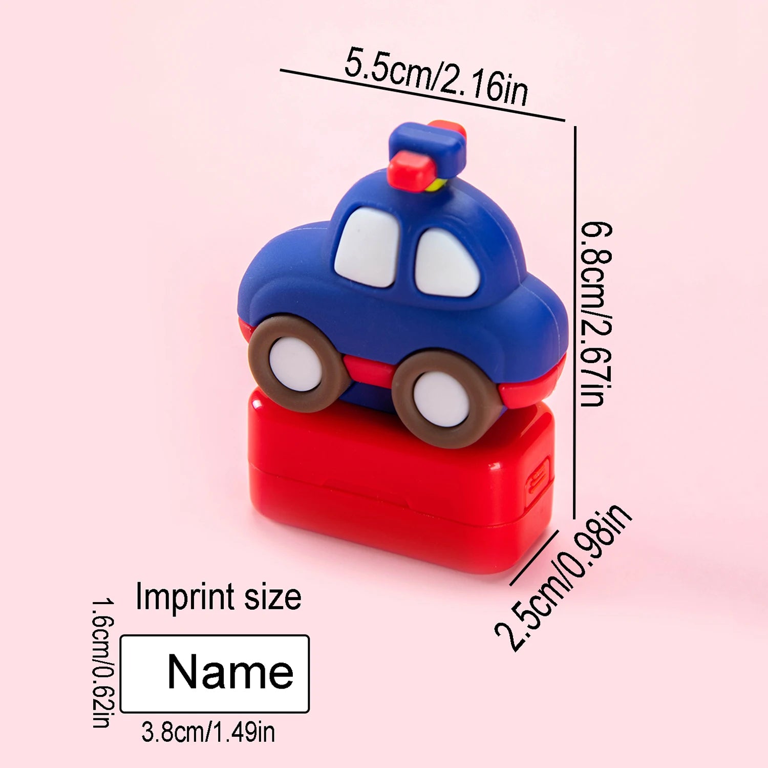 Custom Creative Cartoon Name Stamps | Personalized Seals for School Uniforms and Si additional angle