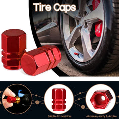 Aluminum Alloy Tire Valve Caps Schrader Valve