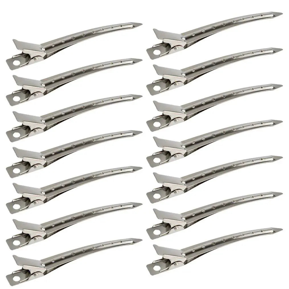 20pcs/set 3.5 Inch Silver Duckbill Hair Clips For Women Girls Hair Styling Rustproof Metal Hairpins Barrettes Hair Accessories