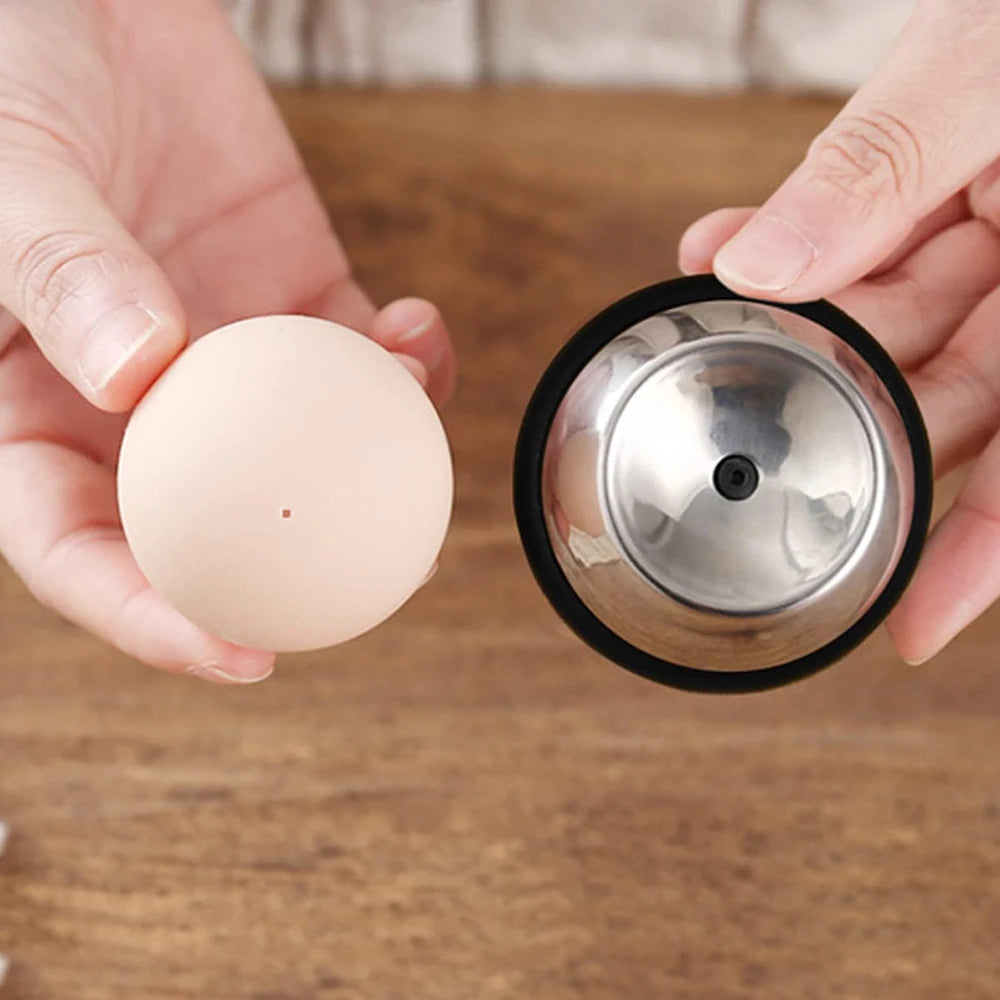 Egg Piercer Stainless Steel Needle Eggs Hole Puncher | Kitchen Essentials For Boiled E close-up view