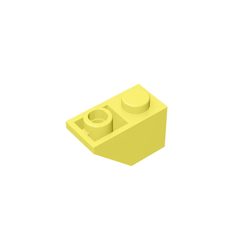 Gobricks GDS-597 Slope, Inverted 45 2x1 | Compatible Building Block for DIY close-up view