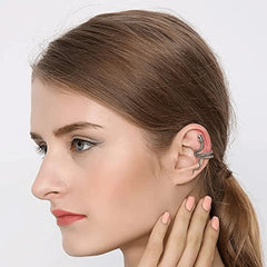 1pc Unisex Spiral Snake Ear Cuff - No Piercing Ear Wrap,Personality Open Hoop Earring alternate view