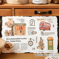 DIY Washi Paper Sticker Pack | Creative Scrapbook Decorative Stickers detail view