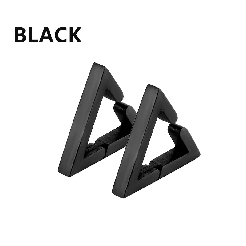 2pcs Punk Mens Strong Magnet Magnetic Cross Ear Stud Set Non Piercing Earrings Fake Earr detail view