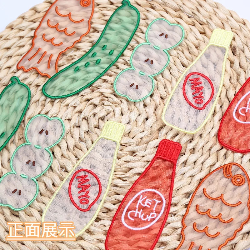 The New Korean-Style Organza Bookmarks from the Fruit and Vegetable Series Are Highly St detail view