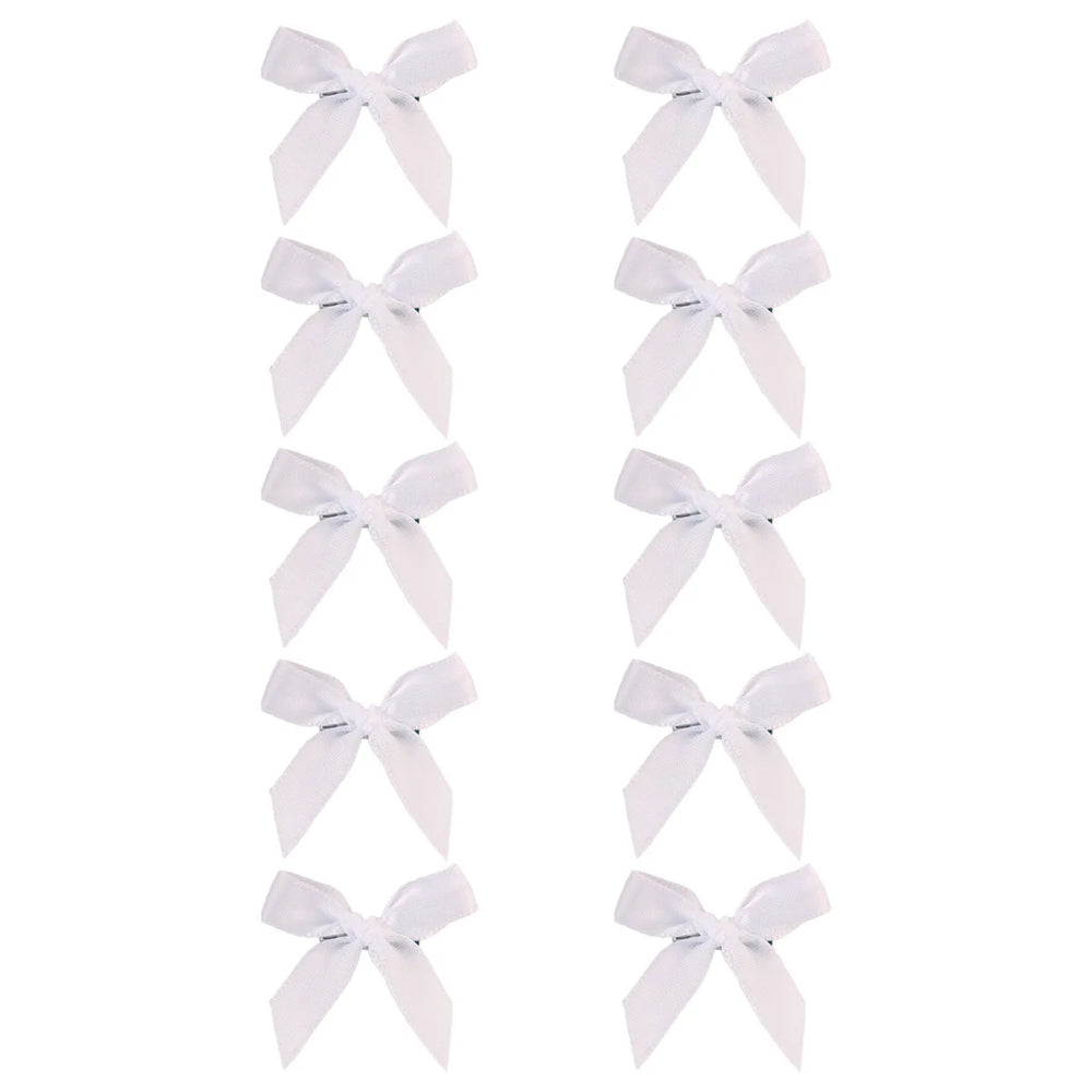 10pcs 4cm Cute Ribbon Bow Hair Clips Girls Korean Style Bowknot Mini Clip Hairpin Bar lifestyle view