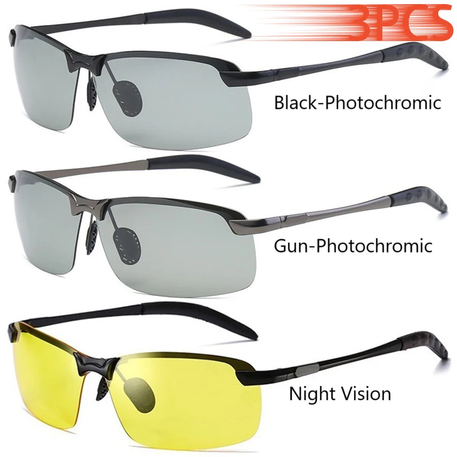 Sunglasses Driving Fishing Chameleon Glasses Change Color Sun Glasses Day Night Visio alternate view