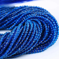 A 4mm Flat Bead Wheel Bead Loose Bead Crystal Glass Bead Bracelet Necklace Beaded Mate close-up view