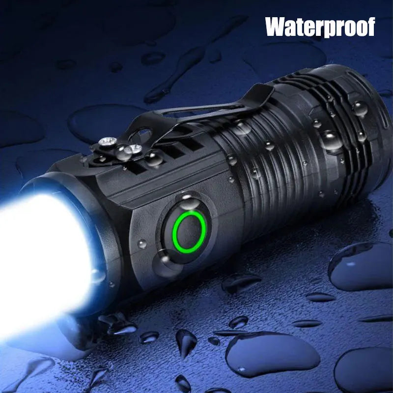 Ultra Bright Mini Torch 3LED Tactical Flashlight | USB Rechargeable for Hiking and additional angle