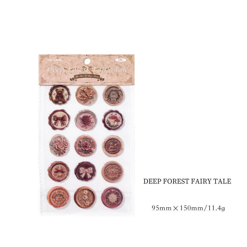 Wax Seal Stickers 3D Self Adhesive | Creative Stationery Decor detail view